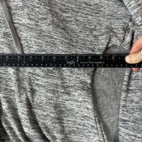 Athleta Blissful CYA Jacket Womens Large Full Zip Heather Gray Hoodie Athletic - Picture 8 of 11